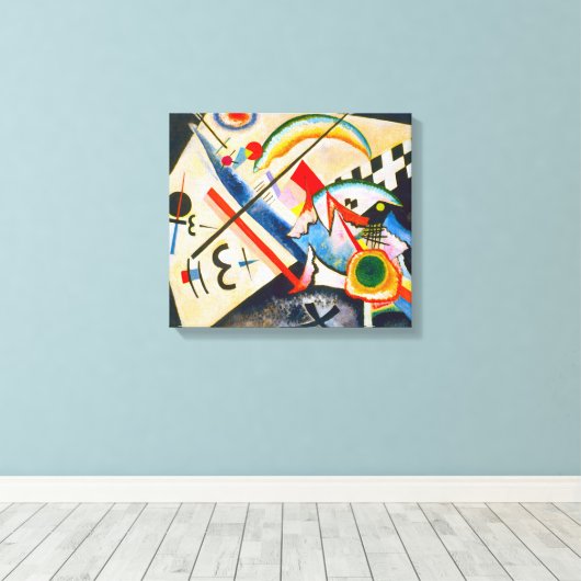 Toile Croix blanche Kandinsky (Insitu (Plancher de Bois))