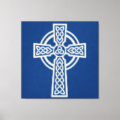 Toile Croix celtique bleue (Recto)