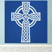Toile Croix celtique bleue (Insitu (Plancher de Bois))