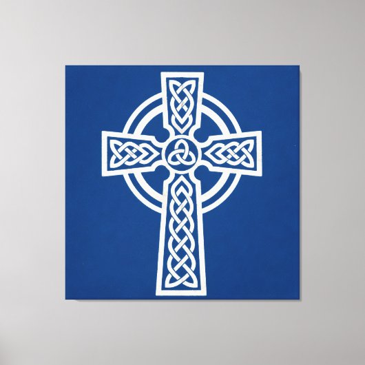 Toile Croix celtique bleue (Recto)