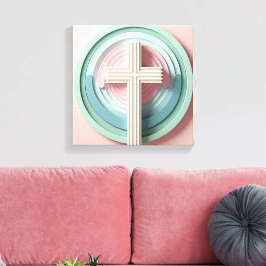 Toile Croix de crise (Insitu(Salon))