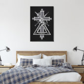 Toile Croix freemasonique (Insitu(Chambre))