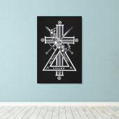 Toile Croix freemasonique (Insitu (Plancher de Bois))