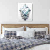 Toile Croix géométrique bleue (Insitu(Chambre))