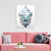 Toile Croix géométrique bleue (Insitu(Salon))