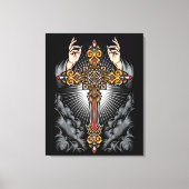 Toile Croix gothique à mains (Recto)