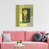 Toile Croix processionnelle éthiopienne (Insitu(Salon))