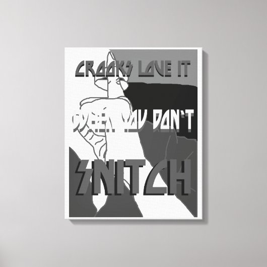 Toile Crooks Love It Wrapped Canvas (Recto)