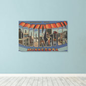 Toile Crookston, Minnesota - Scènes de grandes lettres (Insitu (Plancher de Bois))