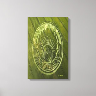 TOILE CROP CERCLE CANVAS DMT GRAFFITI SPIRITUEL