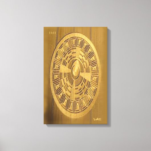 TOILE CROP CERCLE CANVAS DMT GRAFFITI SPIRITUEL (Recto)