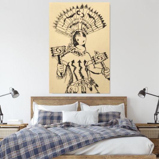 Toile Croquis Apache Crown Dancer (Insitu(Chambre))