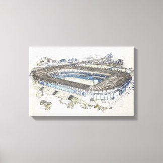 Toile Croquis artistique du stade de rugby d'Édimbourg