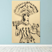 Toile Croquis d'Apache Crown Dancer (Insitu (Plancher de Bois))