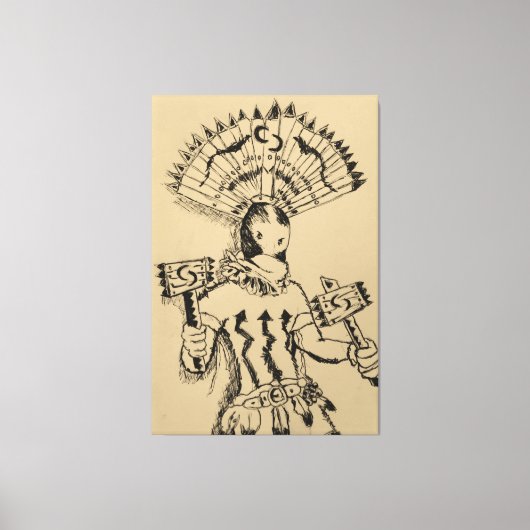 Toile Croquis d'Apache Crown Dancer (Recto)
