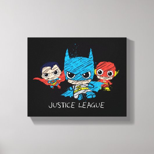 Toile Croquis de la Mini Justice League (Recto)