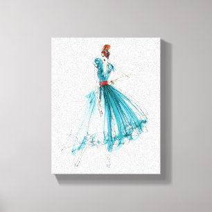 Toile Croquis de mode de couture d'Apple sauvage Haute