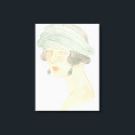 Toile Croquis de mode Flapper - Portrait<br><div class="desc">Flapper Fashion Sketches IV par Juin Erica Vess. | 139028D</div>