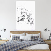 Toile Croquis de toast Abstrait - (Insitu(Chambre))