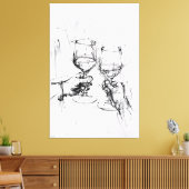 Toile Croquis de toast Abstrait - (Insitu(Salon))