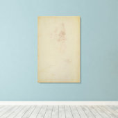 Toile Croquis d'une tête mâle et de deux jambes (Insitu (Plancher de Bois))