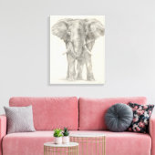 Toile Croquis éléphant (Insitu(Salon))