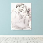 Toile Croquis romantique (Insitu (Plancher de Bois))