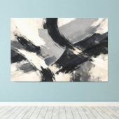 Toile Crosscurrents in Ash (Insitu (Plancher de Bois))