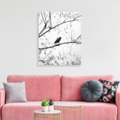 Toile Crow dans un Birch Tree (Insitu(Salon))