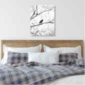 Toile Crow dans un Birch Tree (Insitu(Chambre))