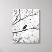 Toile Crow dans un Birch Tree (Recto)