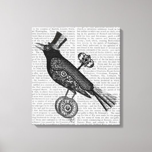 Toile Crow Steampunk (Recto)