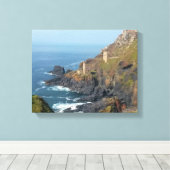 Toile Crown Mines Botallack Cornwall Angleterre (Insitu (Plancher de Bois))