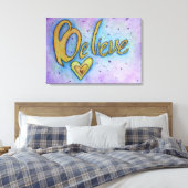 Toile Croyez Inspirational Word Peinture Canvas Art (Insitu(Chambre))