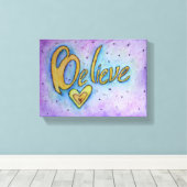 Toile Croyez Inspirational Word Peinture Canvas Art (Insitu (Plancher de Bois))