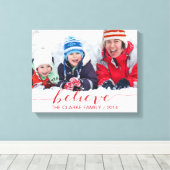 Toile Croyez Simplement Les Salutations De Fêtes (Insitu (Plancher de Bois))