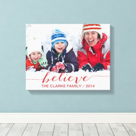 Toile Croyez Simplement Les Salutations De Fêtes (Insitu (Plancher de Bois))