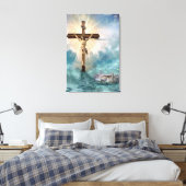 Toile Crucifixion de Jésus et Arc de Noé (Insitu(Chambre))
