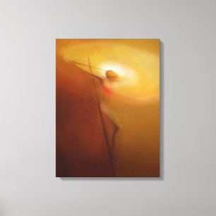 Toile Crucifixion : Le Christ dessinant tous à se