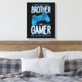 Toile Crushing deux titres Brother et Gamer (Insitu(Chambre))