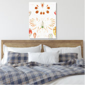 Toile Crustacés de la vie marine, Copépodes par Ernst Ha (Insitu(Chambre))