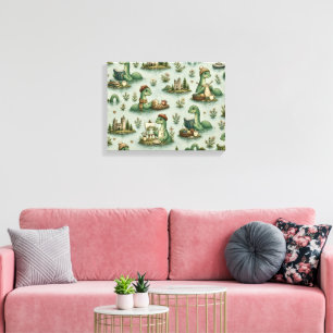 Toile Cryptides cosy Nessie Monstre du Loch Ness passe-t