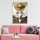Toile Crystal Eagle Canvas Art – Fierce Wild Spirit Wall (Insitu(Salon))