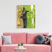 Toile Cube d'ours noir | Minnesota (Insitu(Salon))