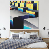 Toile Cubes colorés (Insitu(Chambre))