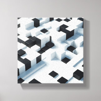 Toile Cubes isométriques 3D minimalistes modernes - Ab