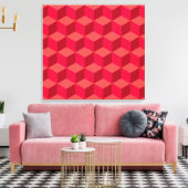 Toile Cubes rouges (Insitu(Salon))