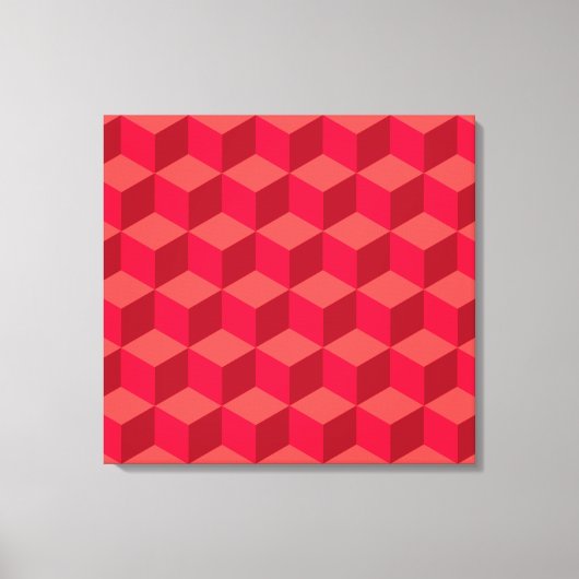 Toile Cubes rouges (Recto)