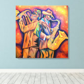 Toile Cubism Musicians Portrait (Insitu (Plancher de Bois))