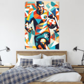 Toile Cubisme du joueur de footballCanvas Imprimer (Insitu(Chambre))
